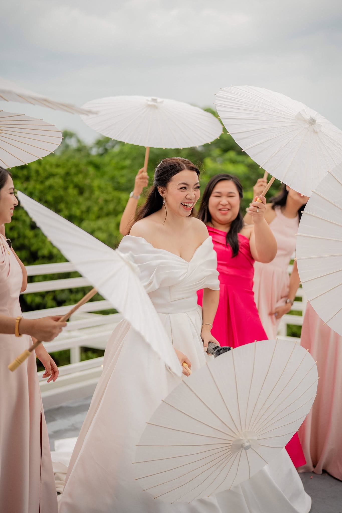 Bride holding her bouquet